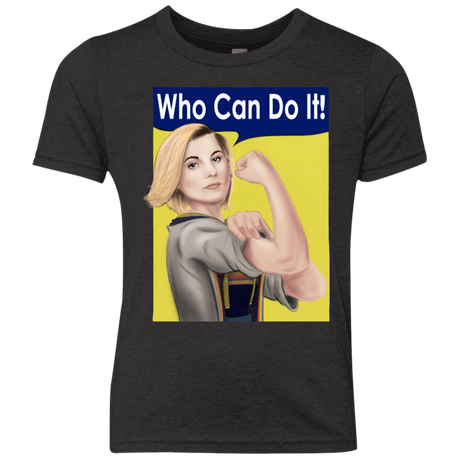 T-Shirts Vintage Black / YXS Who Can Do It Youth Triblend T-Shirt