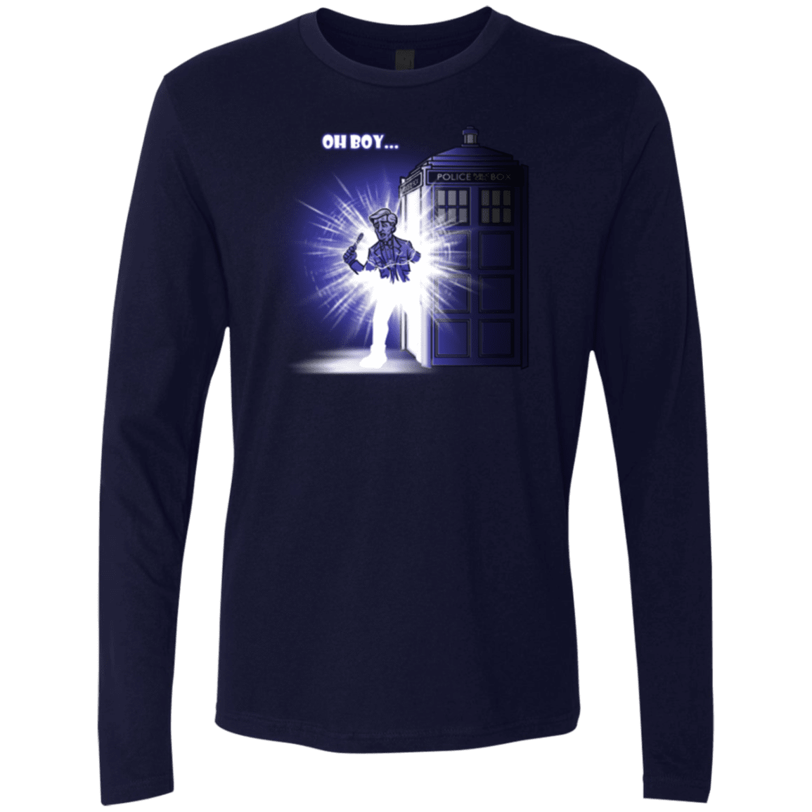 T-Shirts Midnight Navy / Small Who is Doctor Beckett Men's Premium Long Sleeve