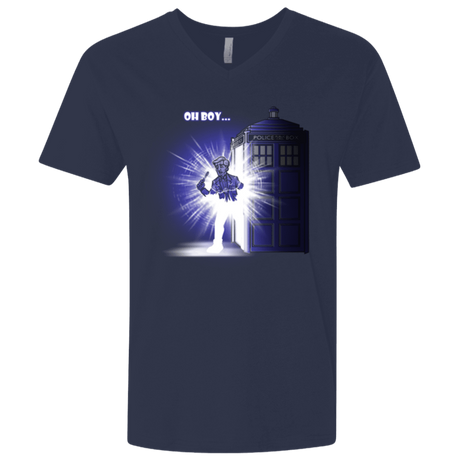 T-Shirts Midnight Navy / X-Small Who is Doctor Beckett Men's Premium V-Neck