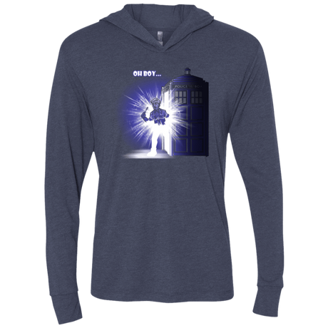 T-Shirts Vintage Navy / X-Small Who is Doctor Beckett Triblend Long Sleeve Hoodie Tee