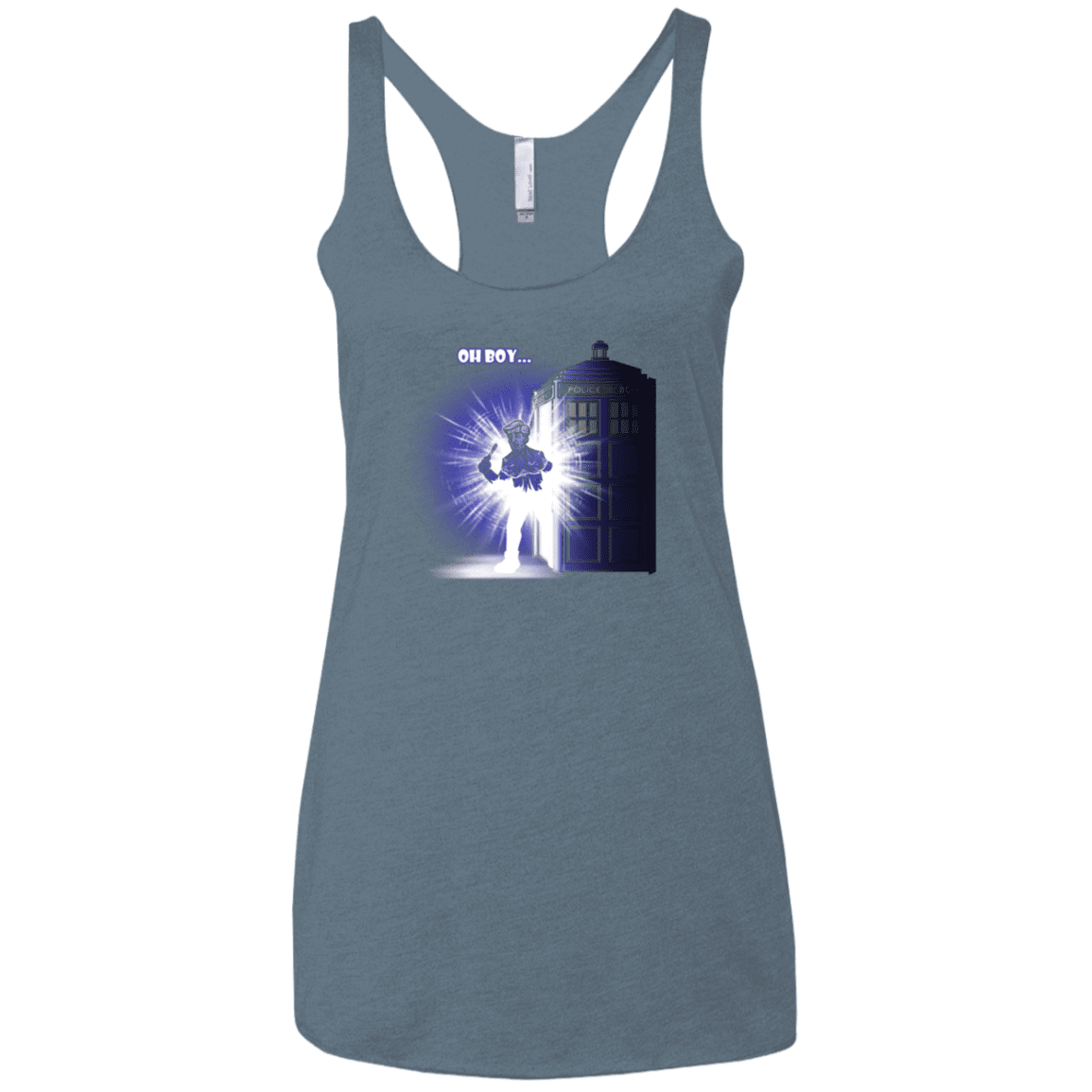T-Shirts Indigo / X-Small Who is Doctor Beckett Women's Triblend Racerback Tank