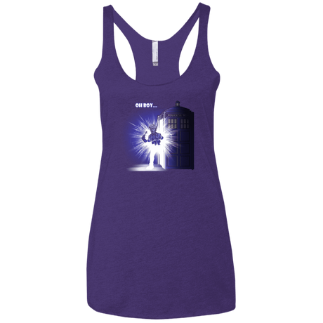 T-Shirts Purple / X-Small Who is Doctor Beckett Women's Triblend Racerback Tank