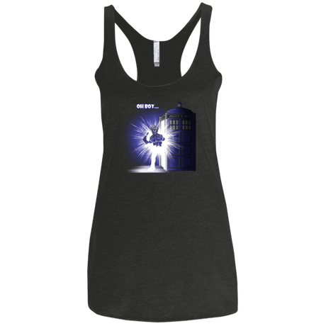 T-Shirts Vintage Black / X-Small Who is Doctor Beckett Women's Triblend Racerback Tank