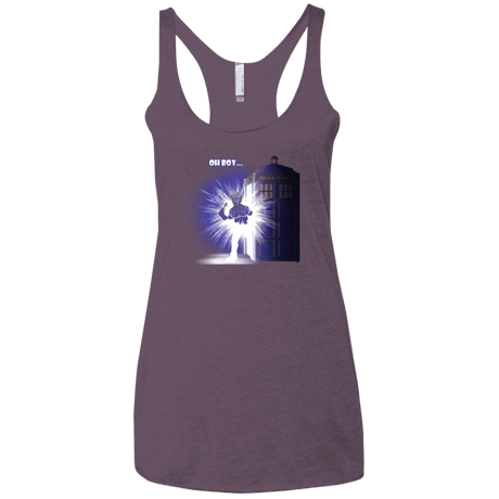 T-Shirts Vintage Purple / X-Small Who is Doctor Beckett Women's Triblend Racerback Tank