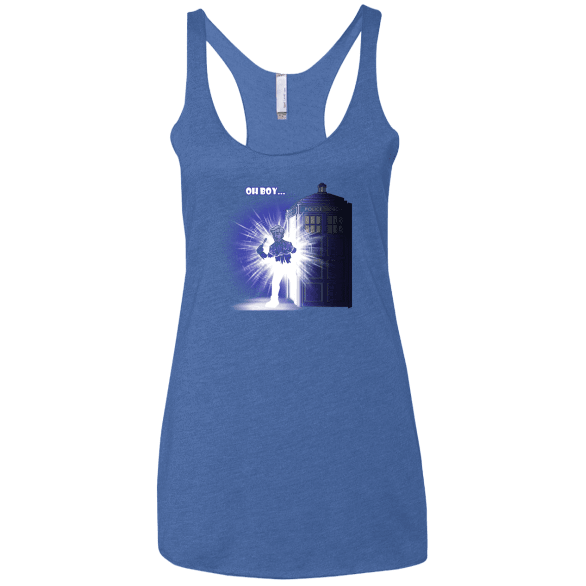 T-Shirts Vintage Royal / X-Small Who is Doctor Beckett Women's Triblend Racerback Tank