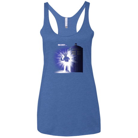 T-Shirts Vintage Royal / X-Small Who is Doctor Beckett Women's Triblend Racerback Tank