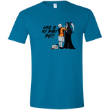 T-Shirts Antique Sapphire / S Who Is My Baby Boy Men's Semi-Fitted Softstyle