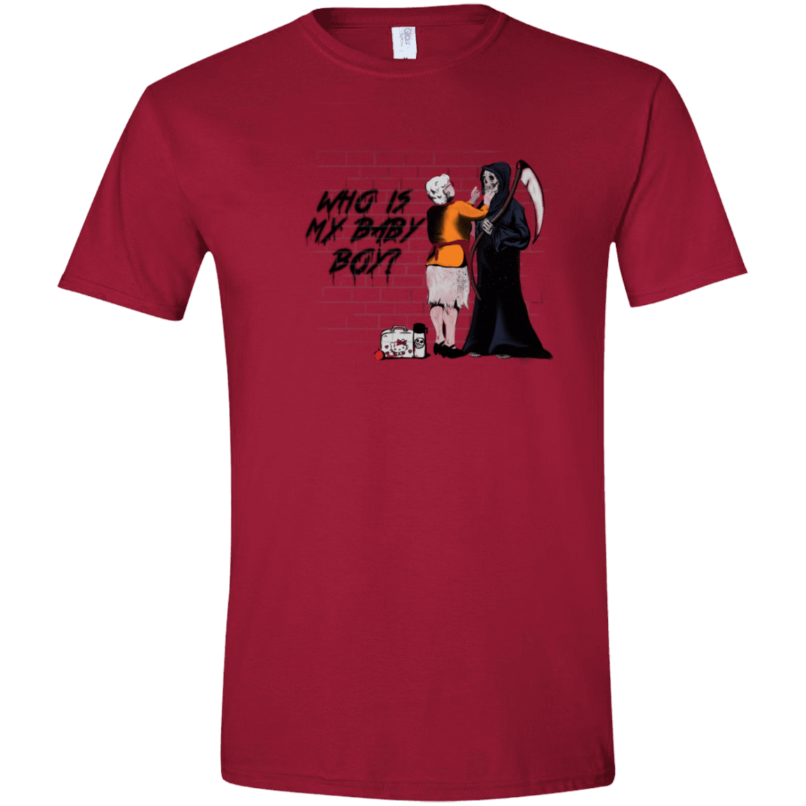 T-Shirts Cardinal Red / S Who Is My Baby Boy Men's Semi-Fitted Softstyle