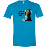 T-Shirts Sapphire / S Who Is My Baby Boy Men's Semi-Fitted Softstyle