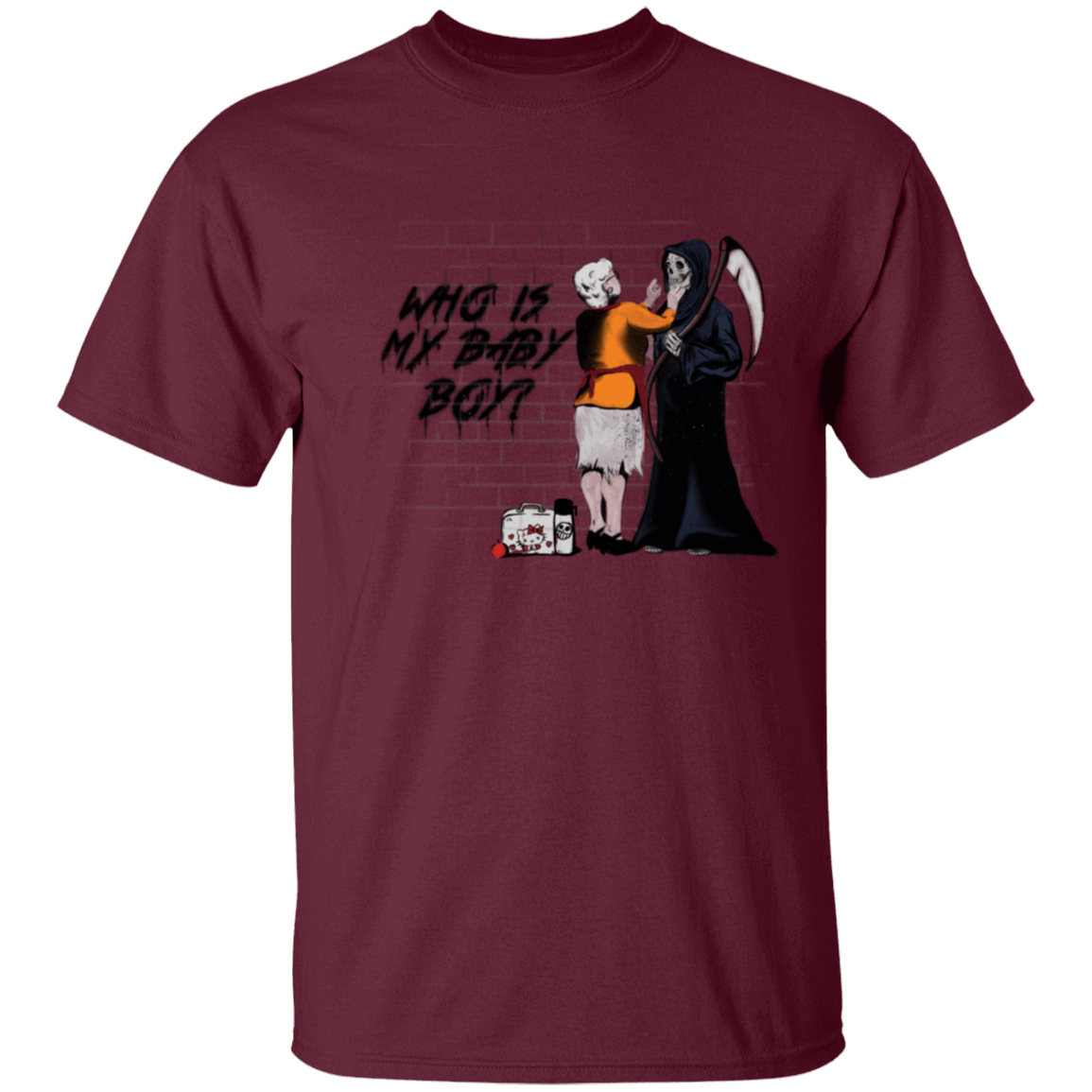 T-Shirts Maroon / S Who Is My Baby Boy T-Shirt