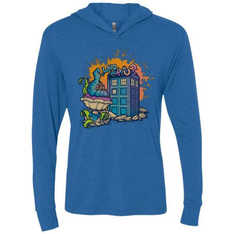 T-Shirts Vintage Royal / X-Small WHO R U 2 Triblend Long Sleeve Hoodie Tee