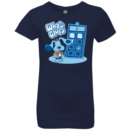 T-Shirts Midnight Navy / YXS Who's Clues Girls Premium T-Shirt