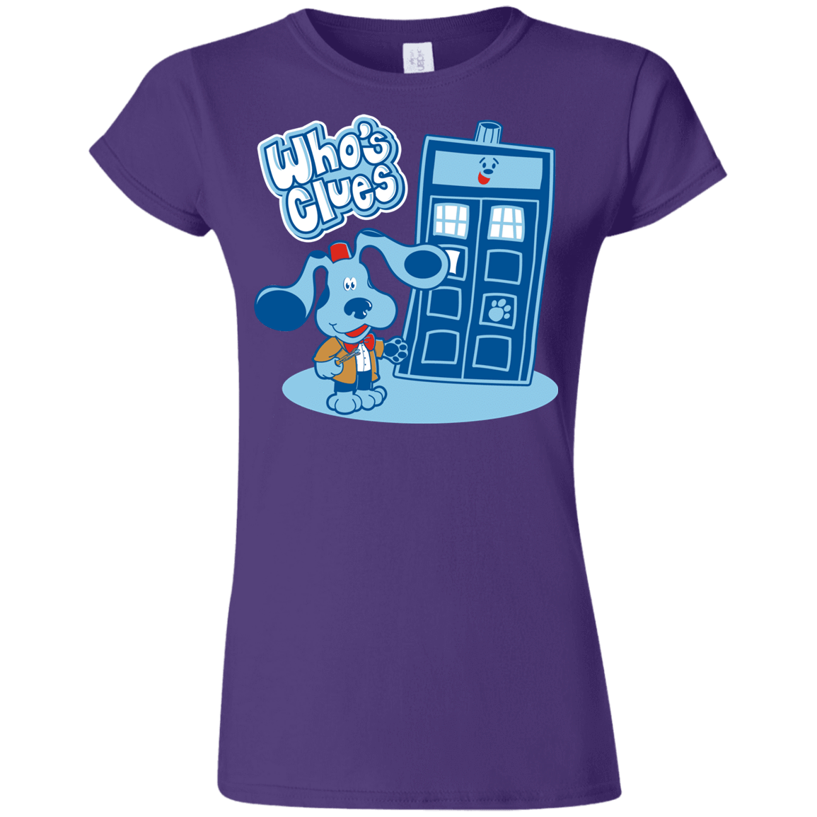 T-Shirts Purple / S Who's Clues Junior Slimmer-Fit T-Shirt