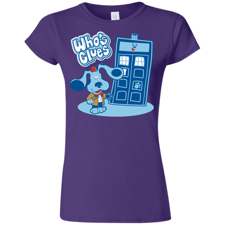 T-Shirts Purple / S Who's Clues Junior Slimmer-Fit T-Shirt