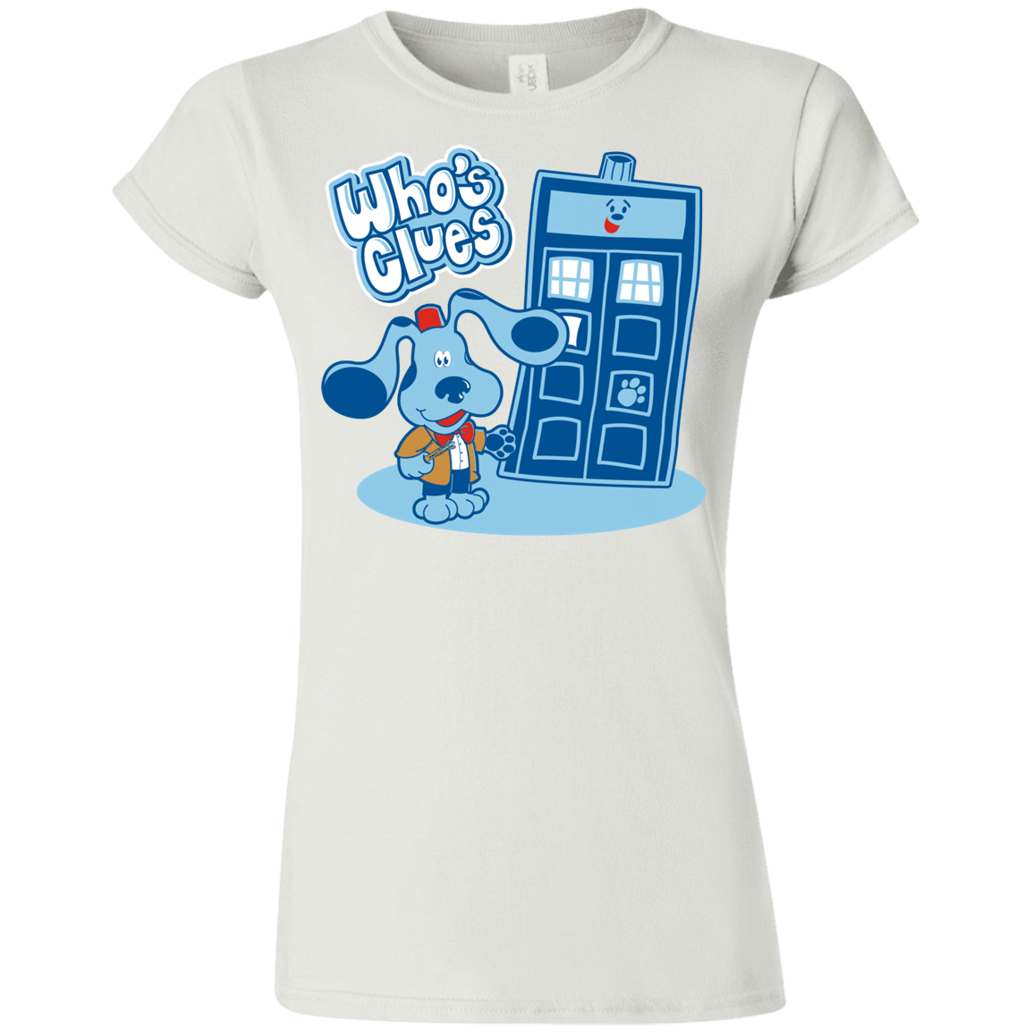 T-Shirts White / S Who's Clues Junior Slimmer-Fit T-Shirt