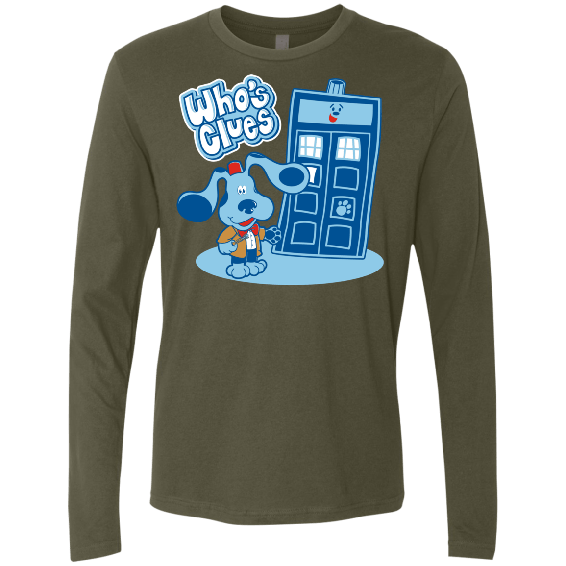 Who's Clues Men's Premium Long Sleeve