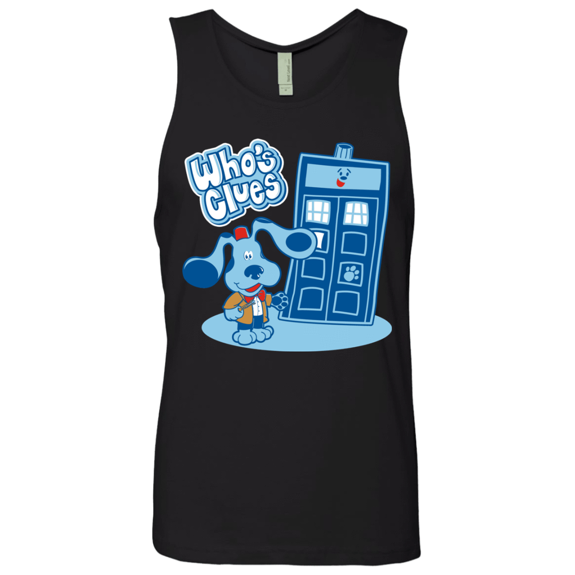 T-Shirts Black / S Who's Clues Men's Premium Tank Top