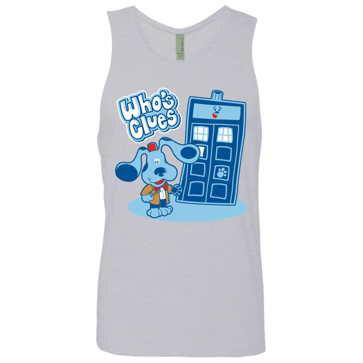 T-Shirts Heather Grey / S Who's Clues Men's Premium Tank Top