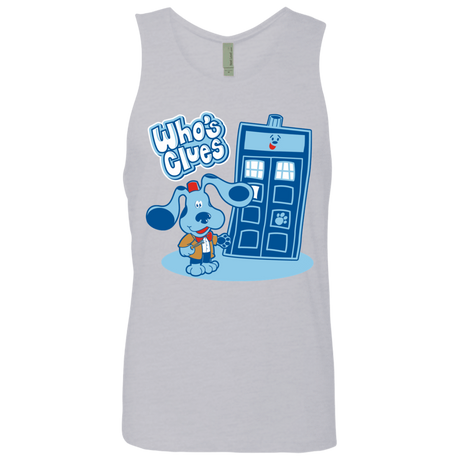 T-Shirts Heather Grey / S Who's Clues Men's Premium Tank Top