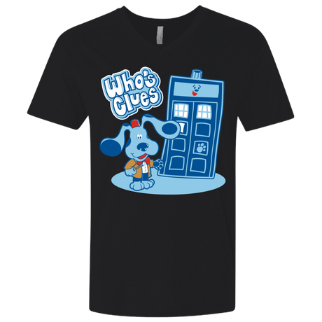 T-Shirts Black / X-Small Who's Clues Men's Premium V-Neck