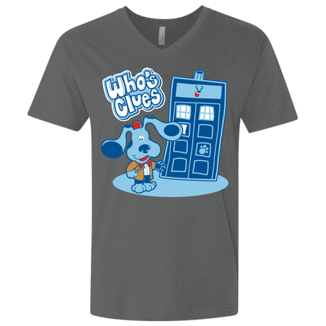 T-Shirts Heavy Metal / X-Small Who's Clues Men's Premium V-Neck