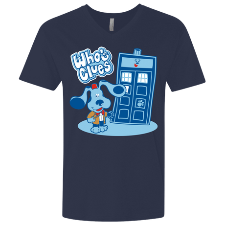 T-Shirts Midnight Navy / X-Small Who's Clues Men's Premium V-Neck