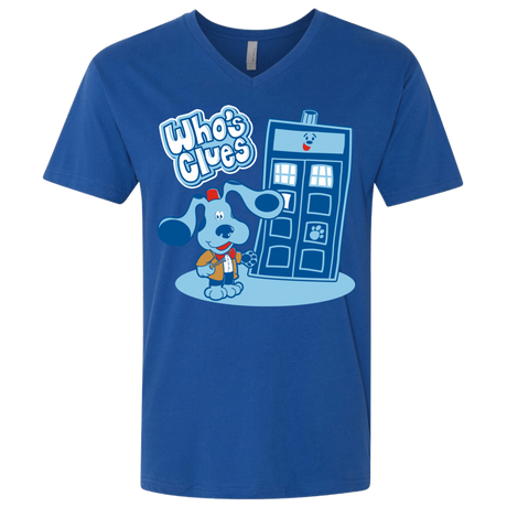 T-Shirts Royal / X-Small Who's Clues Men's Premium V-Neck