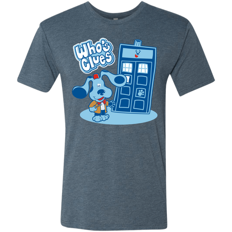 T-Shirts Indigo / S Who's Clues Men's Triblend T-Shirt