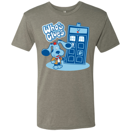 T-Shirts Venetian Grey / S Who's Clues Men's Triblend T-Shirt