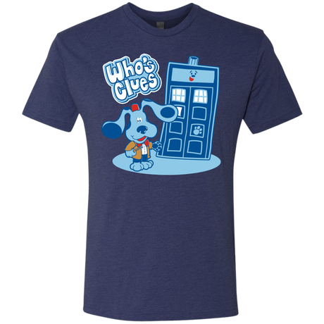 T-Shirts Vintage Navy / S Who's Clues Men's Triblend T-Shirt
