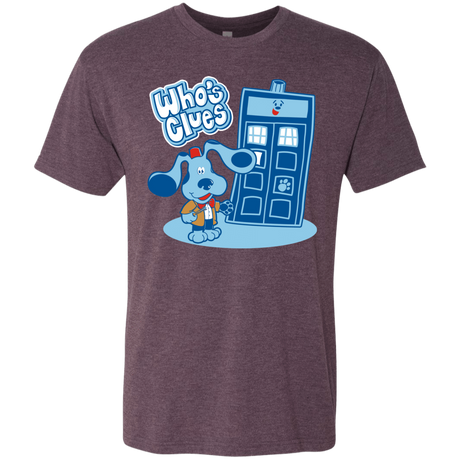 T-Shirts Vintage Purple / S Who's Clues Men's Triblend T-Shirt