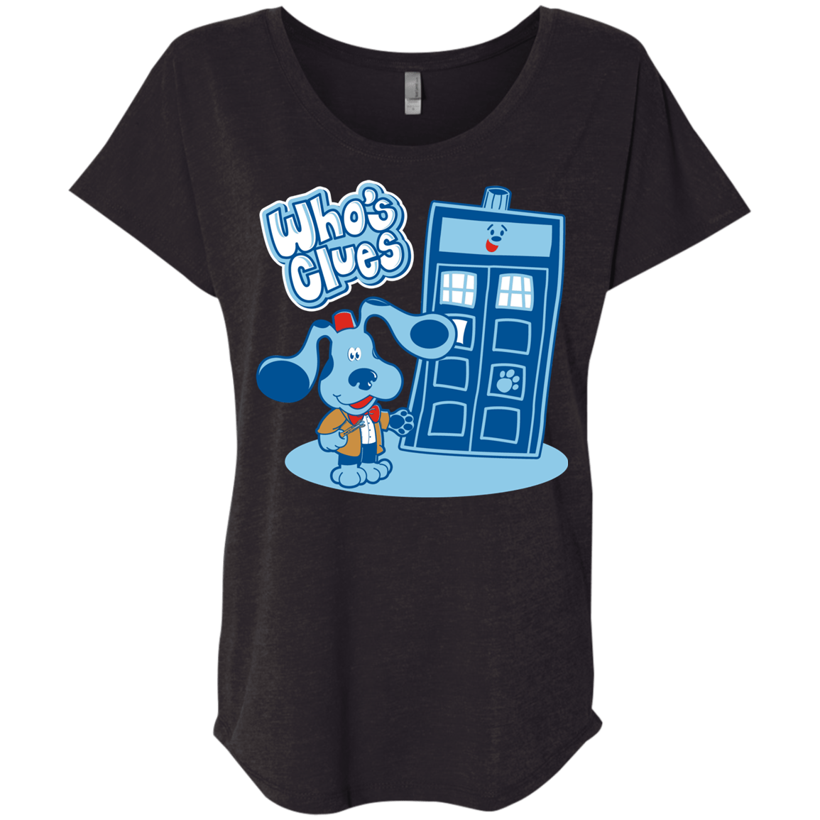 Who's Clues Triblend Dolman Sleeve