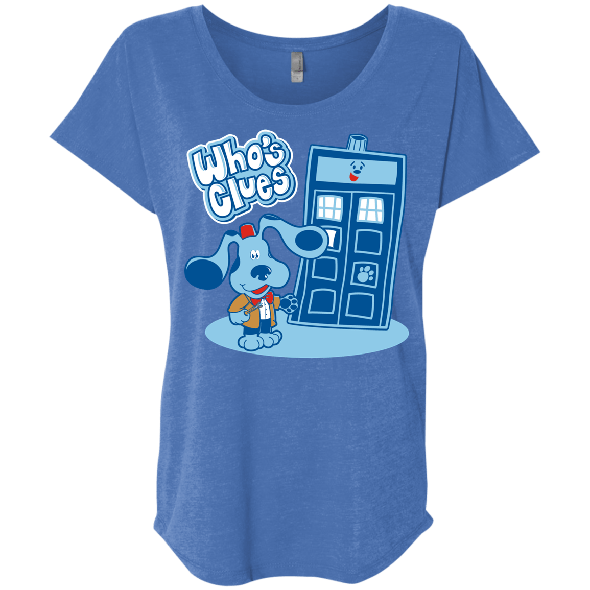Who's Clues Triblend Dolman Sleeve