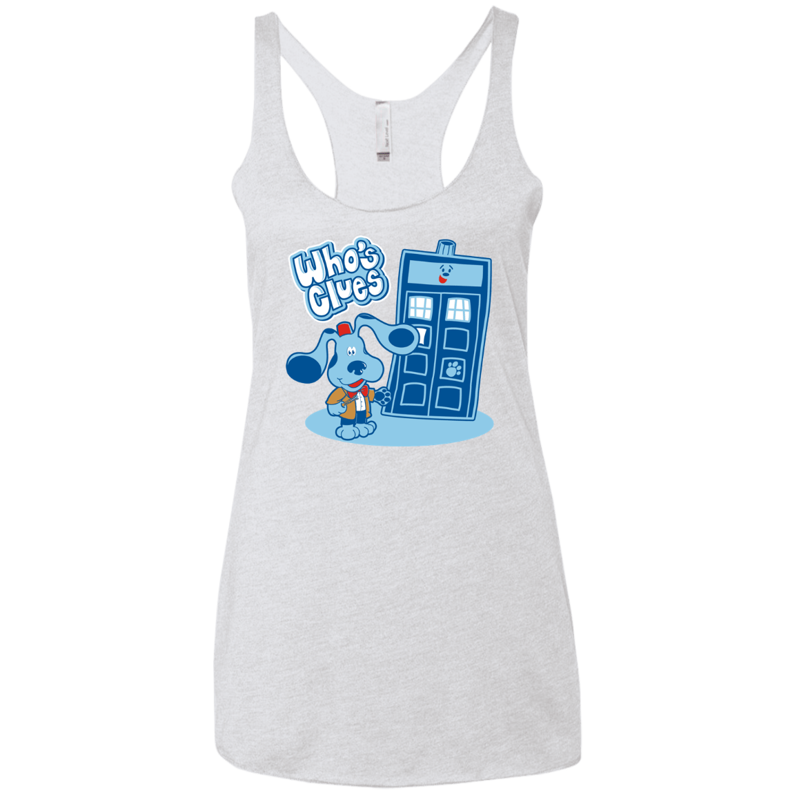 Who's Clues Women's Triblend Racerback Tank