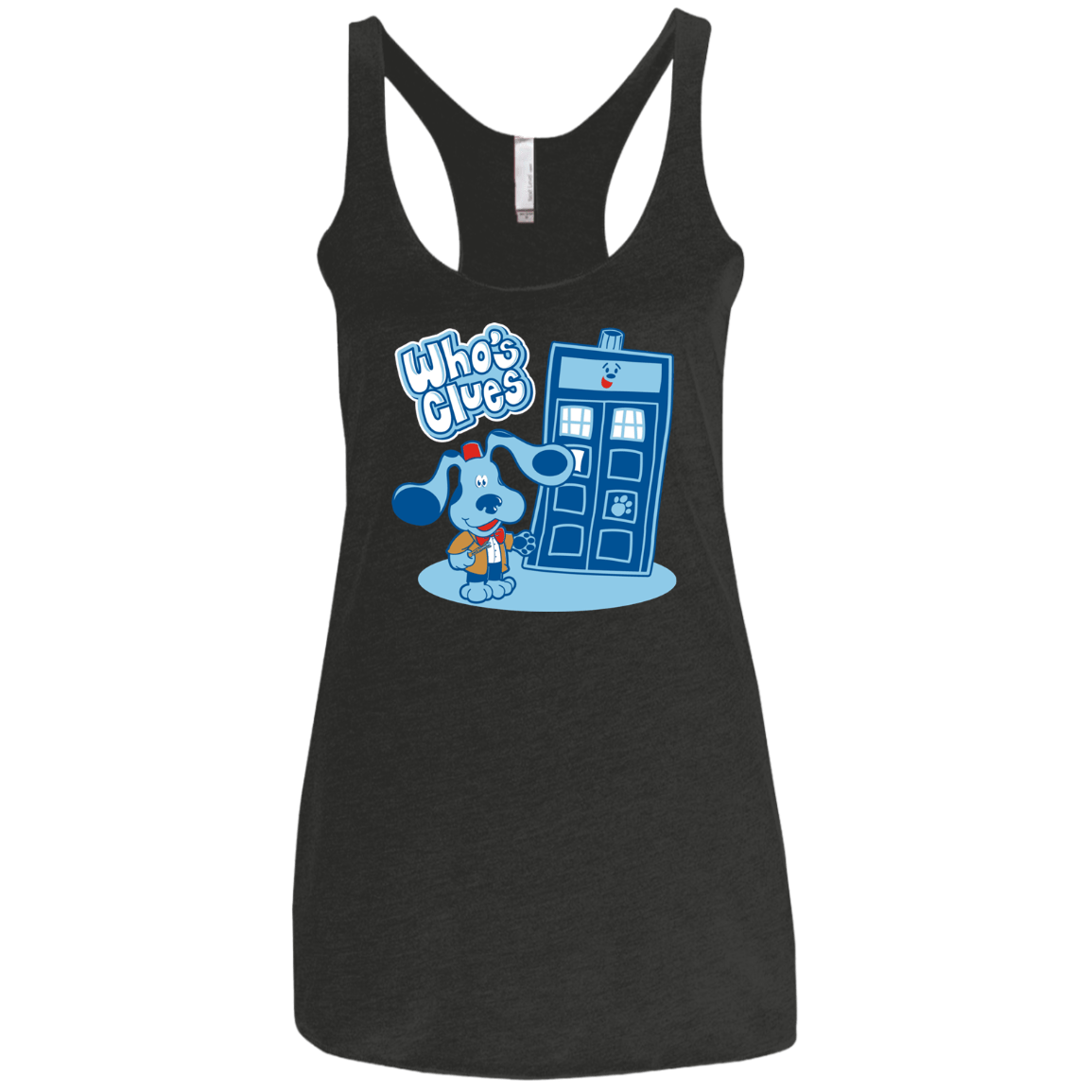 Who's Clues Women's Triblend Racerback Tank