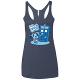 Who's Clues Women's Triblend Racerback Tank