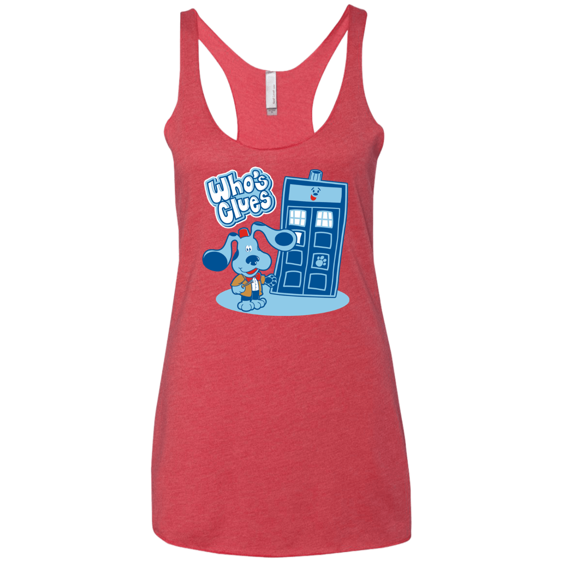 Who's Clues Women's Triblend Racerback Tank