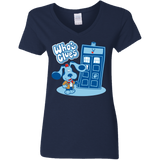 T-Shirts Navy / S Who's Clues Women's V-Neck T-Shirt