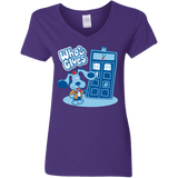 T-Shirts Purple / S Who's Clues Women's V-Neck T-Shirt