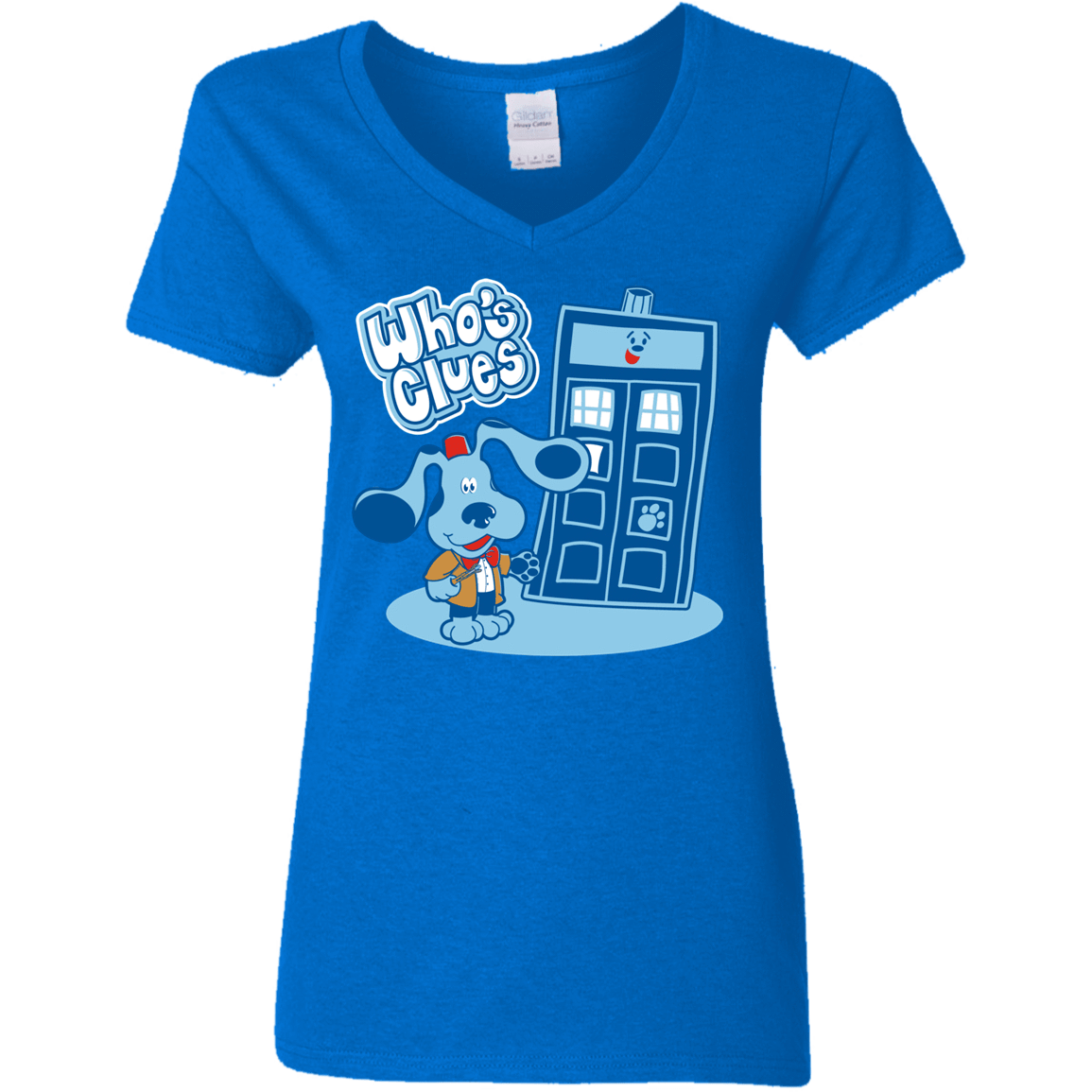 T-Shirts Royal / S Who's Clues Women's V-Neck T-Shirt