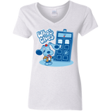 T-Shirts White / S Who's Clues Women's V-Neck T-Shirt