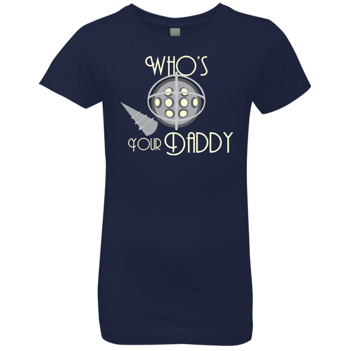 T-Shirts Midnight Navy / YXS Who's Your Daddy Girls Premium T-Shirt