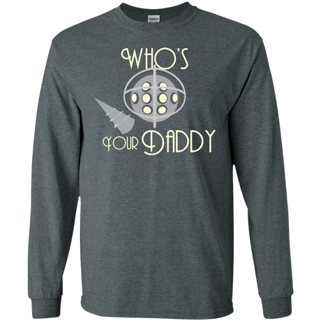 T-Shirts Dark Heather / S Who's Your Daddy Men's Long Sleeve T-Shirt