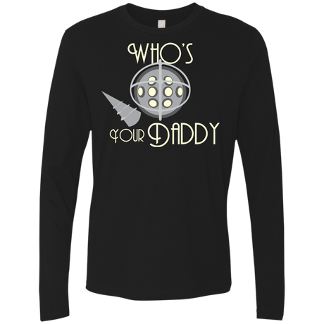 T-Shirts Black / S Who's Your Daddy Men's Premium Long Sleeve