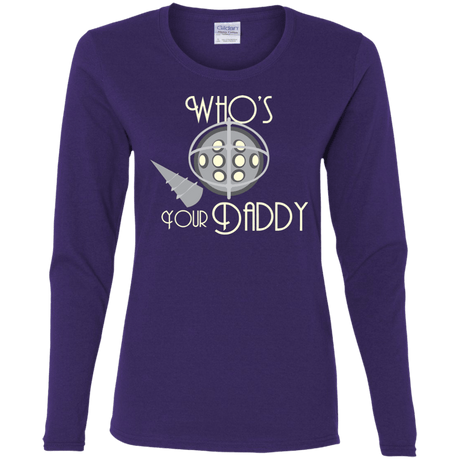 T-Shirts Purple / S Who's Your Daddy Women's Long Sleeve T-Shirt