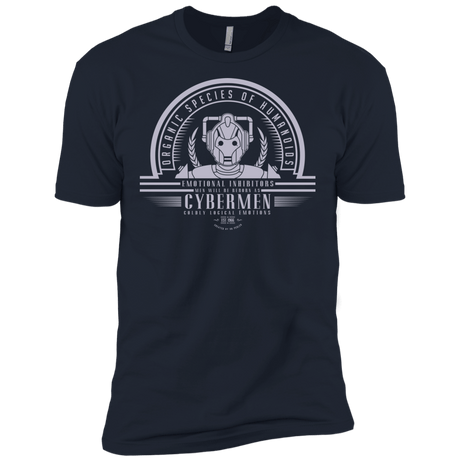 T-Shirts Midnight Navy / X-Small Who Villains Cybermen Men's Premium T-Shirt