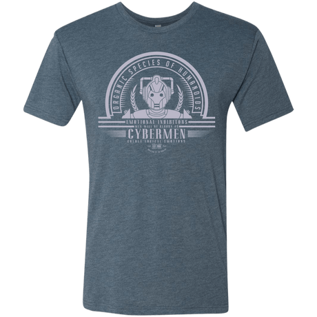 T-Shirts Indigo / Small Who Villains Cybermen Men's Triblend T-Shirt