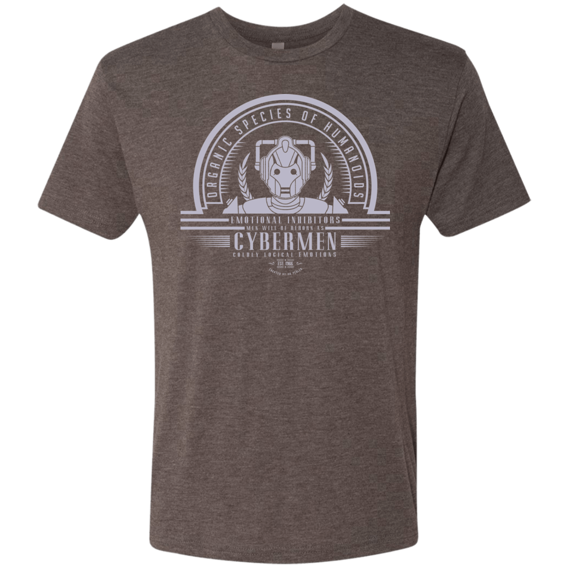 T-Shirts Macchiato / Small Who Villains Cybermen Men's Triblend T-Shirt