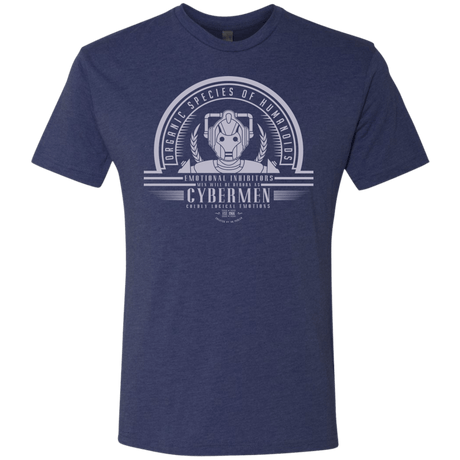 T-Shirts Vintage Navy / Small Who Villains Cybermen Men's Triblend T-Shirt