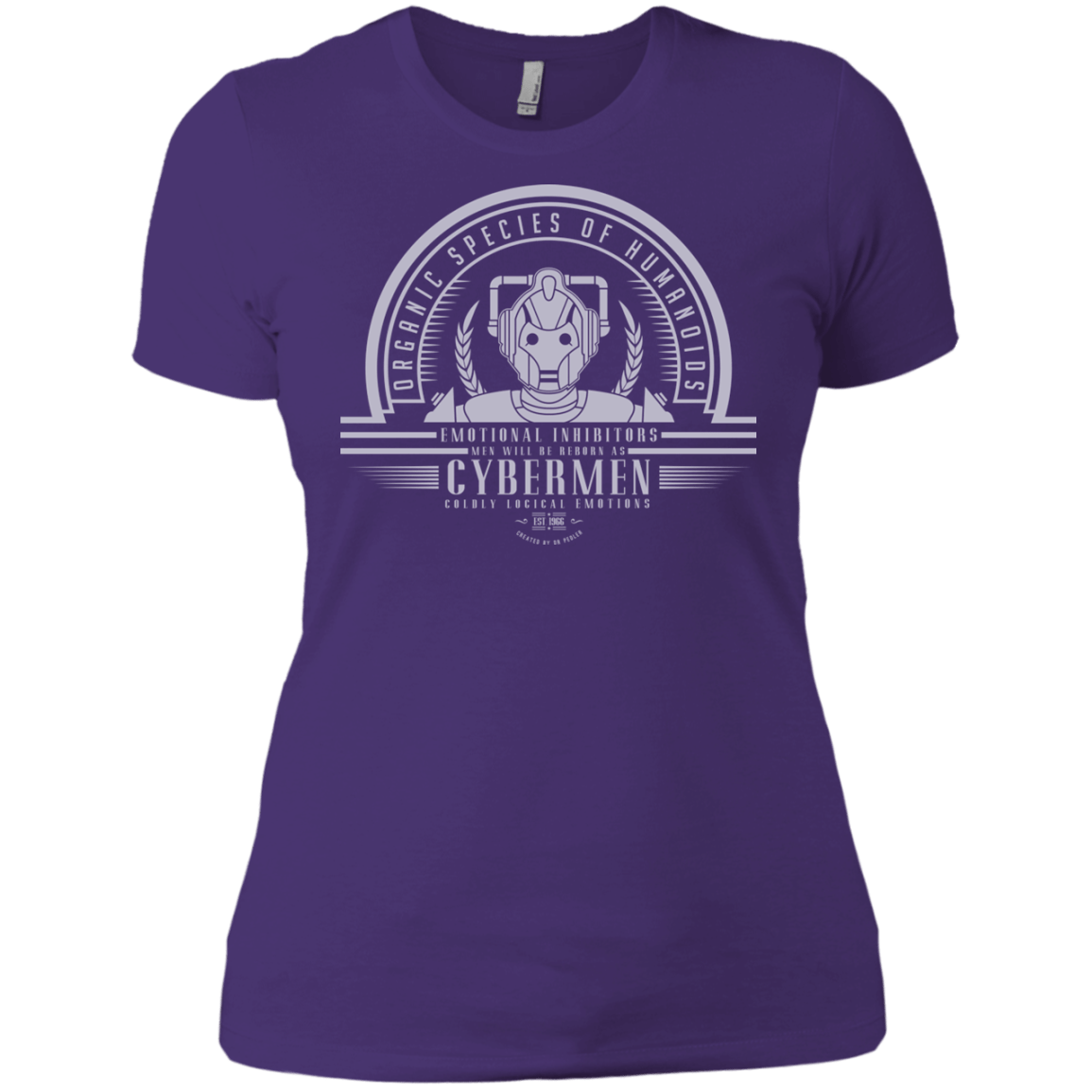 T-Shirts Purple / X-Small Who Villains Cybermen Women's Premium T-Shirt